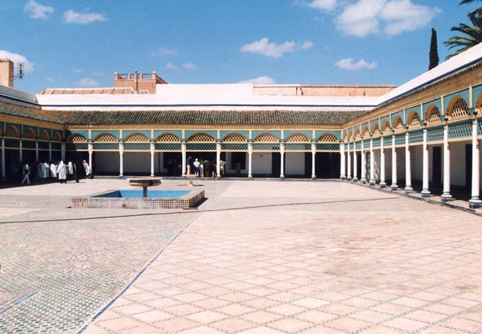 Une cour intérieure du Palais de la Bahia
