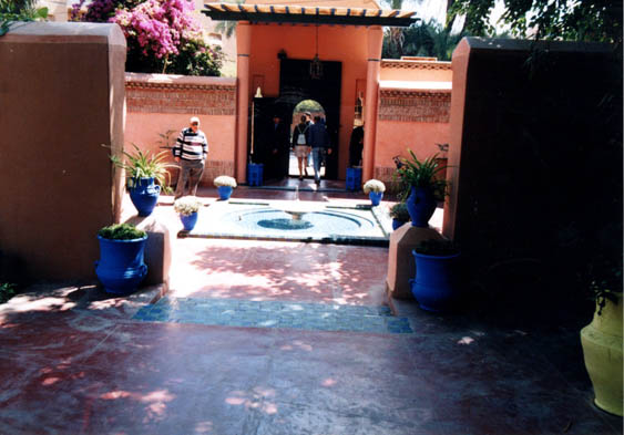 Fontaine dans les Jardins Majorelle