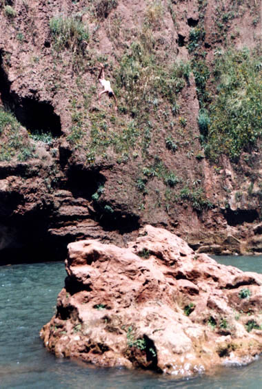 Un plongeur courageux